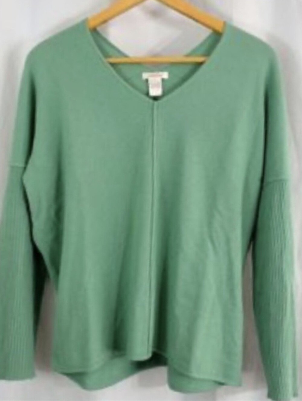 Sundance 100% Cashmere Pullover Sweater Dust Sage Green Medium Lichen Green